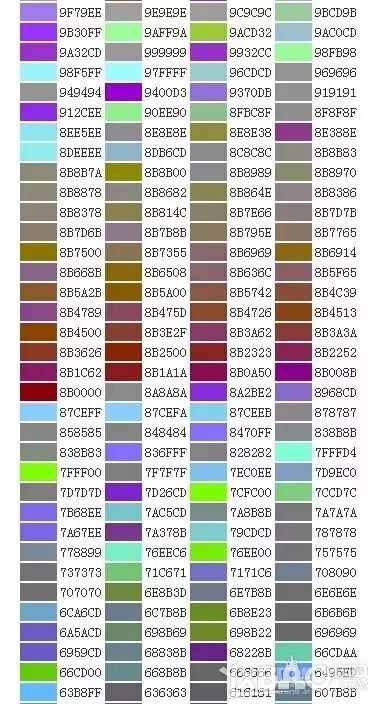 《天龙八部手游》字体颜色代码一览