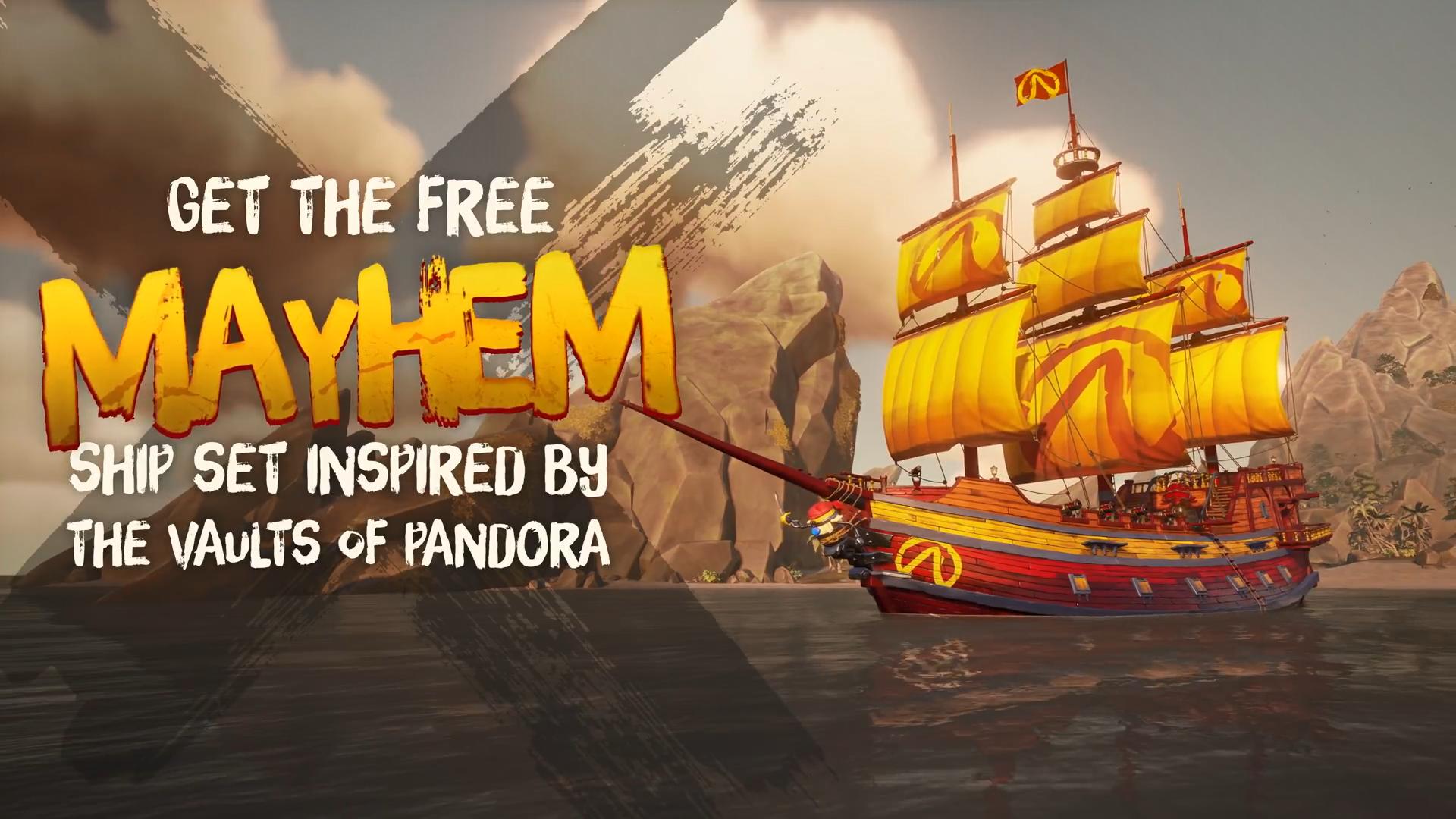 《盗贼之海》联动《无主之地》玩家可以免费领取新船