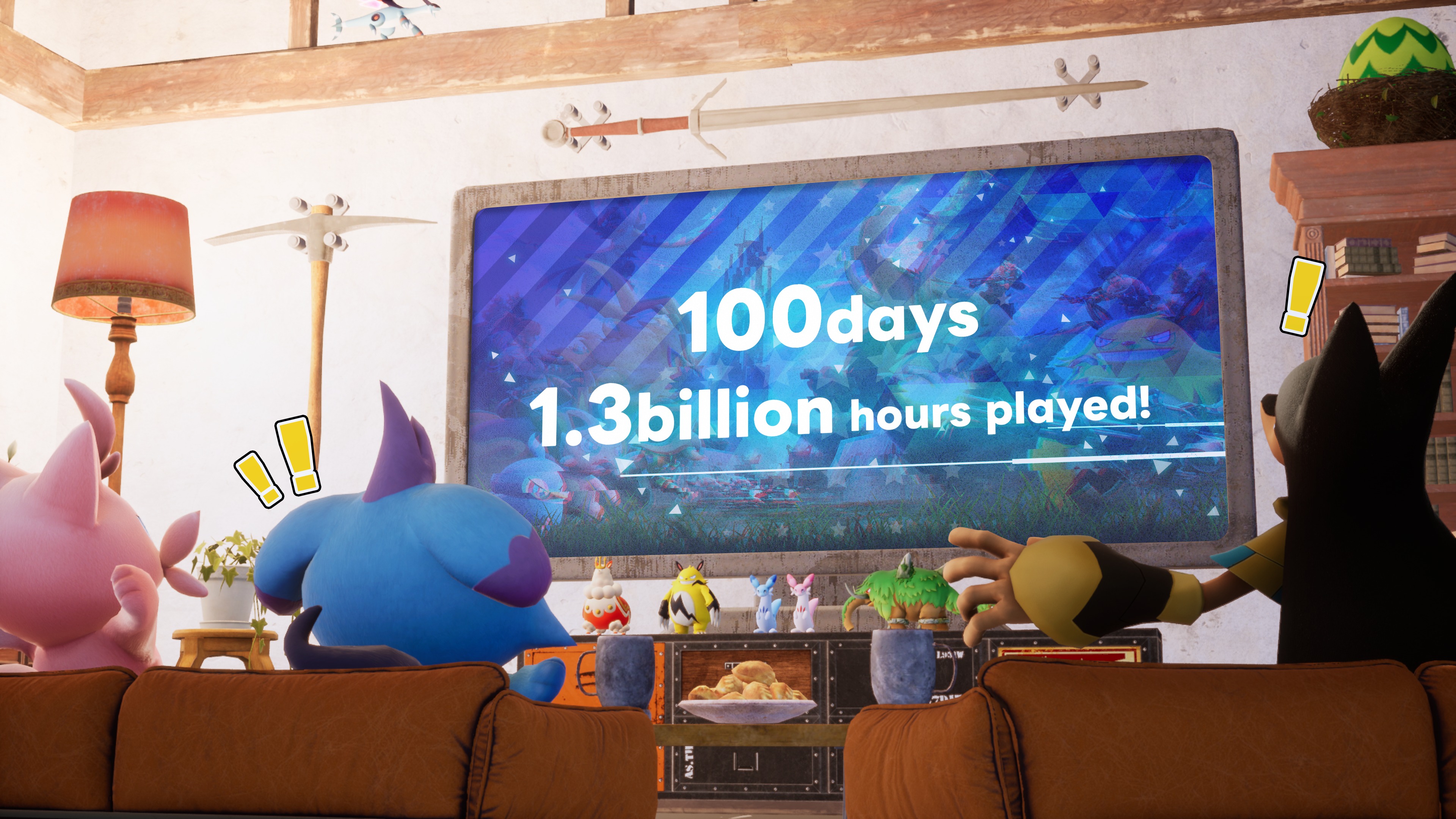 《幻兽帕鲁》发售百天玩家游玩时长总计超13亿小时