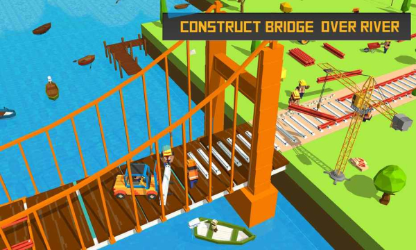河铁路桥梁建设火车游戏2017