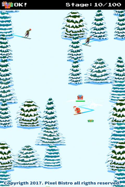 圣诞老人和僵尸的滑雪大战