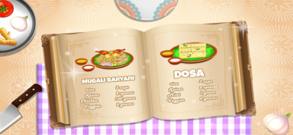 印度厨师食品日记游戏