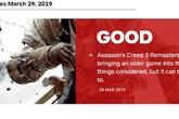 《刺客信条3》重制版IGN评分给出了7.8分 称很难再吸引人
