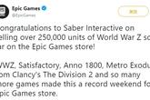 《僵尸世界大战》EPIC销量破25万 玩家表示上架Steam销量会更好