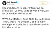《僵尸世界大战》EPIC销量破25万 玩家表示上架Steam销量会更好