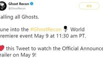 育碧将在北京时间5月10日凌晨宣布《幽灵行动》新作