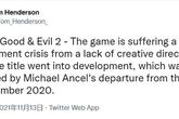 《超越善恶2》要被取消 业内人士称被取消只是时间问题！