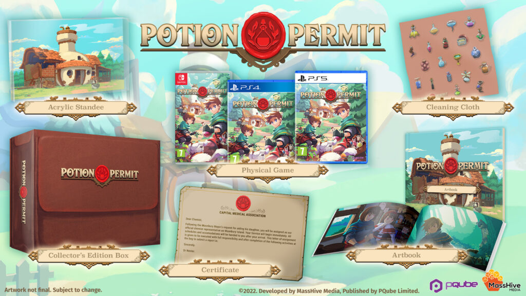 像素风游戏《Potion Permit》实体标准版和典藏版即将发布