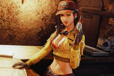 《最终幻想7：重制版》蒂法cos《FF15》性感机师辛迪全新Mod