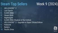 Steam最新一周销量榜 《艾尔登法环》第三
