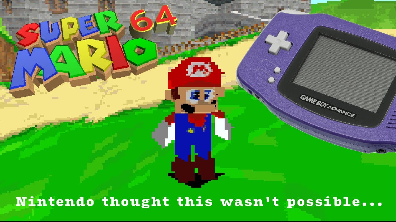最近遊戲愛好者將《超級馬里奧64》移植到GBA掌機